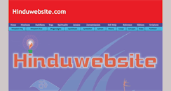 Desktop Screenshot of hinduwebsite.info
